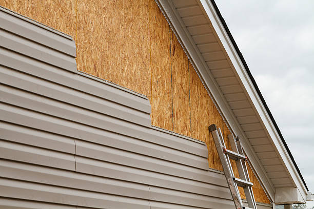 Professional Emergency Siding Repair technician working in Cape Charles, VA
